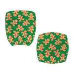 Cute Gingerbread Man Pattern Print Office Chair Cover