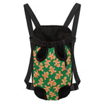 Cute Gingerbread Man Pattern Print Pet Carrier Backpack