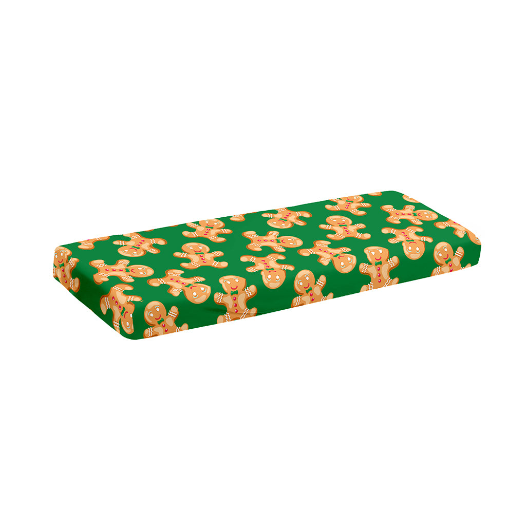 Cute Gingerbread Man Pattern Print Piano Keyboard Cover