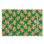 Cute Gingerbread Man Pattern Print Placemat