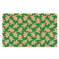Cute Gingerbread Man Pattern Print Polyester Doormat