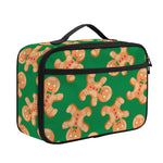 Cute Gingerbread Man Pattern Print Portable Lunch Bag
