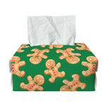 Cute Gingerbread Man Pattern Print Rectangle Tissue Box Cover
