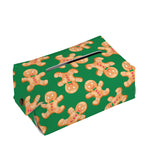 Cute Gingerbread Man Pattern Print Rectangle Tissue Box Cover