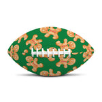 Cute Gingerbread Man Pattern Print Rugby Ball