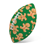 Cute Gingerbread Man Pattern Print Rugby Ball