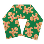 Cute Gingerbread Man Pattern Print Scarf