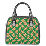 Cute Gingerbread Man Pattern Print Shoulder Handbag