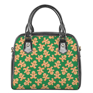 Cute Gingerbread Man Pattern Print Shoulder Handbag