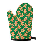 Cute Gingerbread Man Pattern Print Single Oven Mitt