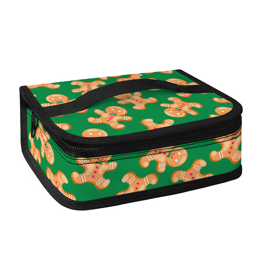 Cute Gingerbread Man Pattern Print Small Lunch Bag