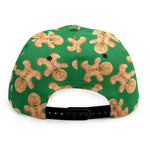 Cute Gingerbread Man Pattern Print Snapback Cap