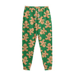 Cute Gingerbread Man Pattern Print Sweatpants