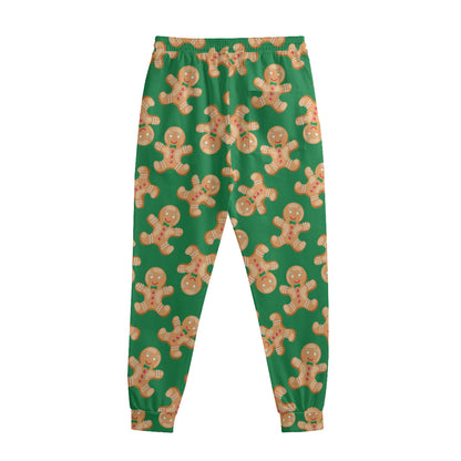 Cute Gingerbread Man Pattern Print Sweatpants