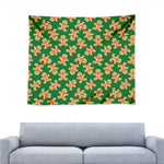 Cute Gingerbread Man Pattern Print Tapestry