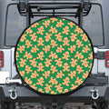 Cute Gingerbread Man Pattern Print Tire Cover
