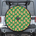 Cute Gingerbread Man Pattern Print Tire Cover With Camera Hole