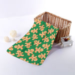 Cute Gingerbread Man Pattern Print Towel