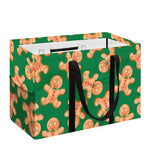 Cute Gingerbread Man Pattern Print Utility Tote Bag