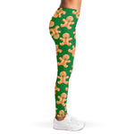 Cute Gingerbread Man Pattern Print Women's Leggings