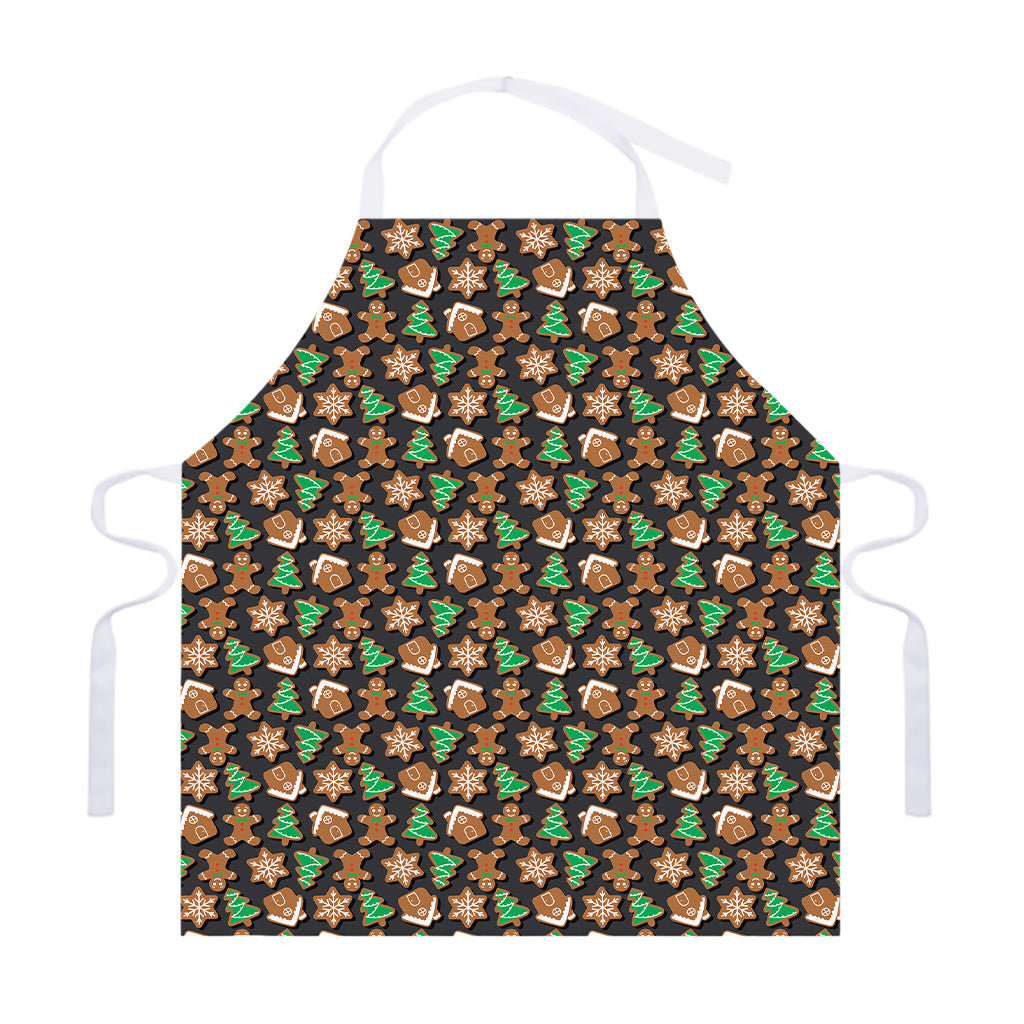 Cute Gingerbread Pattern Print Adjustable Apron
