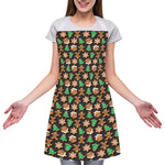 Cute Gingerbread Pattern Print Adjustable Apron