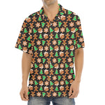 Cute Gingerbread Pattern Print Aloha Shirt