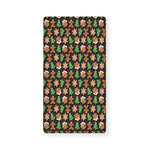 Cute Gingerbread Pattern Print Baby Crib Sheet