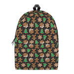 Cute Gingerbread Pattern Print Backpack