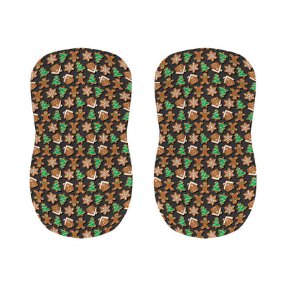 Cute Gingerbread Pattern Print Bar Stool Covers