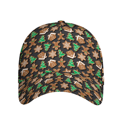 Cute Gingerbread Pattern Print Baseball Cap