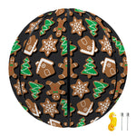 Cute Gingerbread Pattern Print Basketball