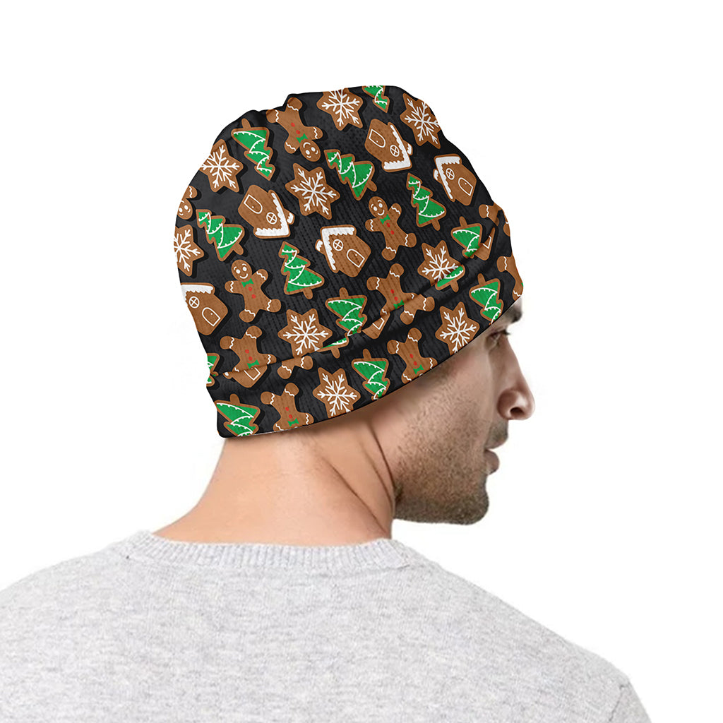 Cute Gingerbread Pattern Print Beanie