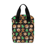 Cute Gingerbread Pattern Print Bible Tote Bag