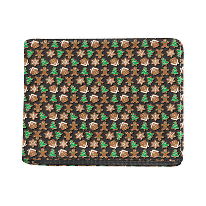 Cute Gingerbread Pattern Print Bifold Wallet