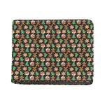 Cute Gingerbread Pattern Print Bifold Wallet