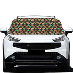 Cute Gingerbread Pattern Print Car Windshield Snow Cover