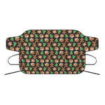 Cute Gingerbread Pattern Print Car Windshield Snow Cover