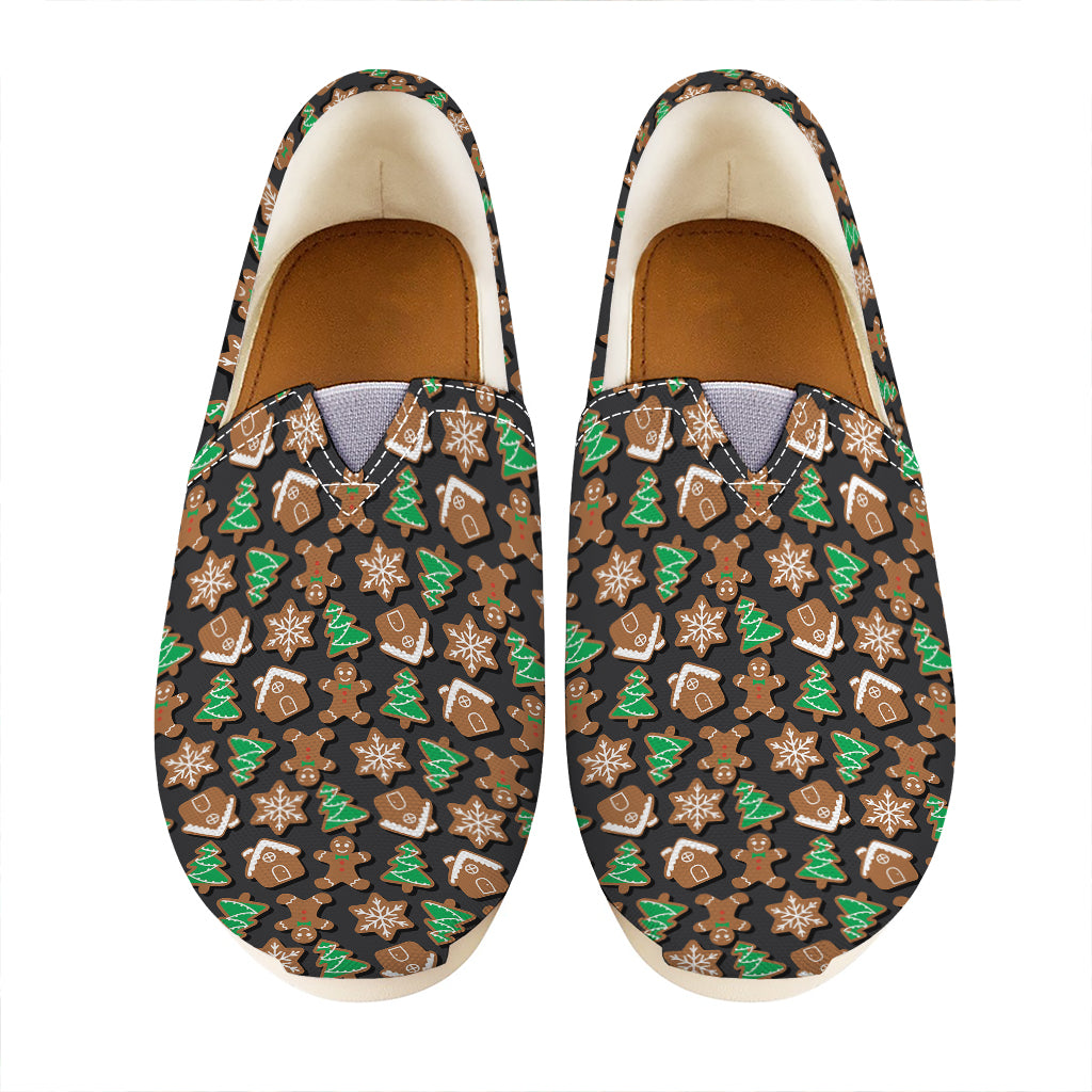 Cute Gingerbread Pattern Print Casual Shoes