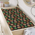 Cute Gingerbread Pattern Print Changing Pad Cover