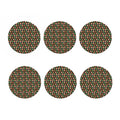 Cute Gingerbread Pattern Print Coaster Set