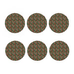Cute Gingerbread Pattern Print Coaster Set