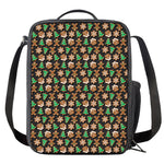 Cute Gingerbread Pattern Print Crossbody Lunch Bag