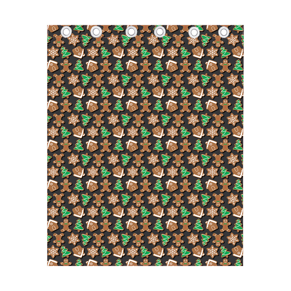 Cute Gingerbread Pattern Print Curtain