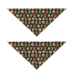 Cute Gingerbread Pattern Print Dog Bandana