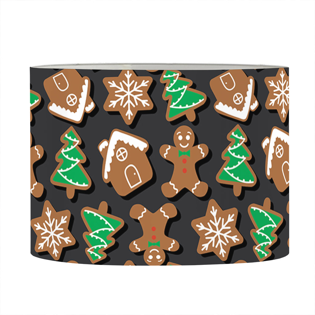 Cute Gingerbread Pattern Print Drum Lamp Shade