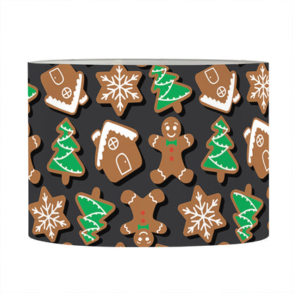 Cute Gingerbread Pattern Print Drum Lamp Shade