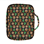 Cute Gingerbread Pattern Print Front Pocket Bible Bag
