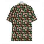 Cute Gingerbread Pattern Print Hawaiian Shirt