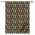 Cute Gingerbread Pattern Print House Flag